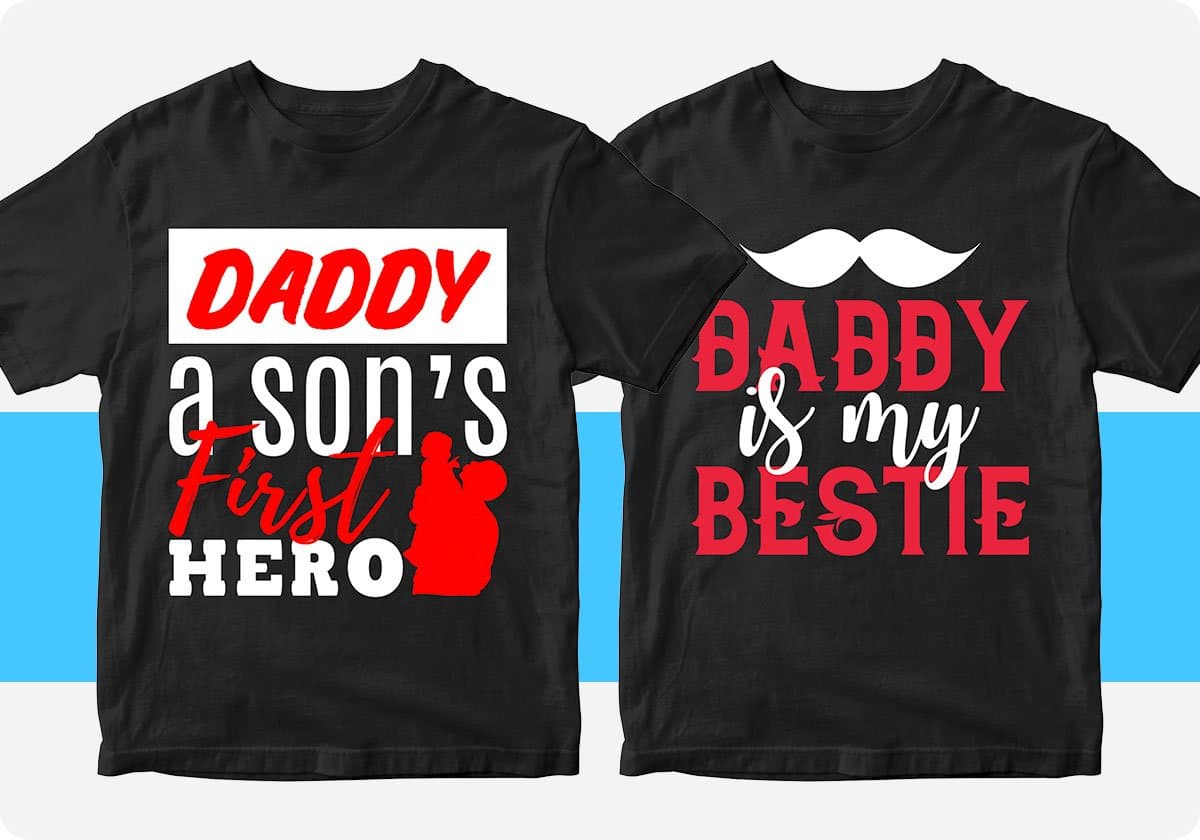 Father's Day 50 Editable T-shirt Designs Bundle Part 1