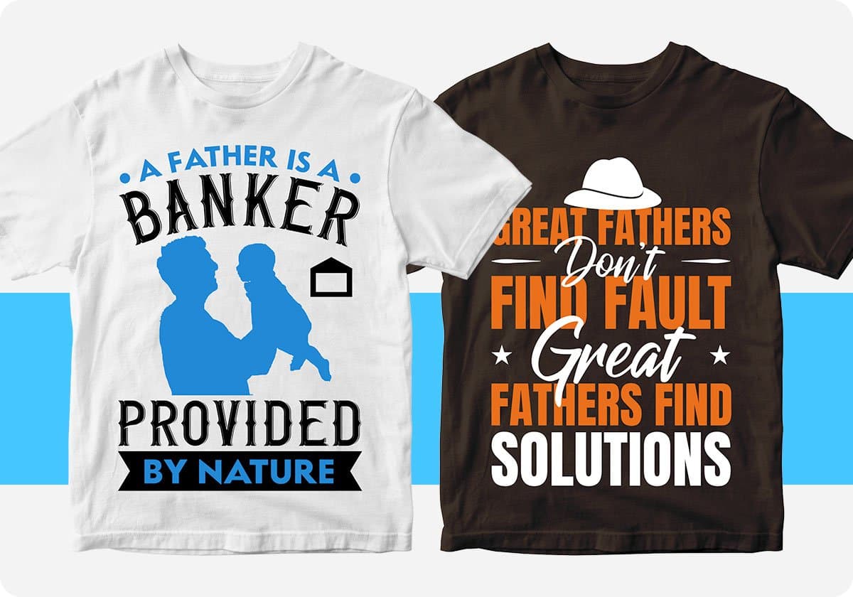 Father's Day 50 Editable T-shirt Designs Bundle Part 1