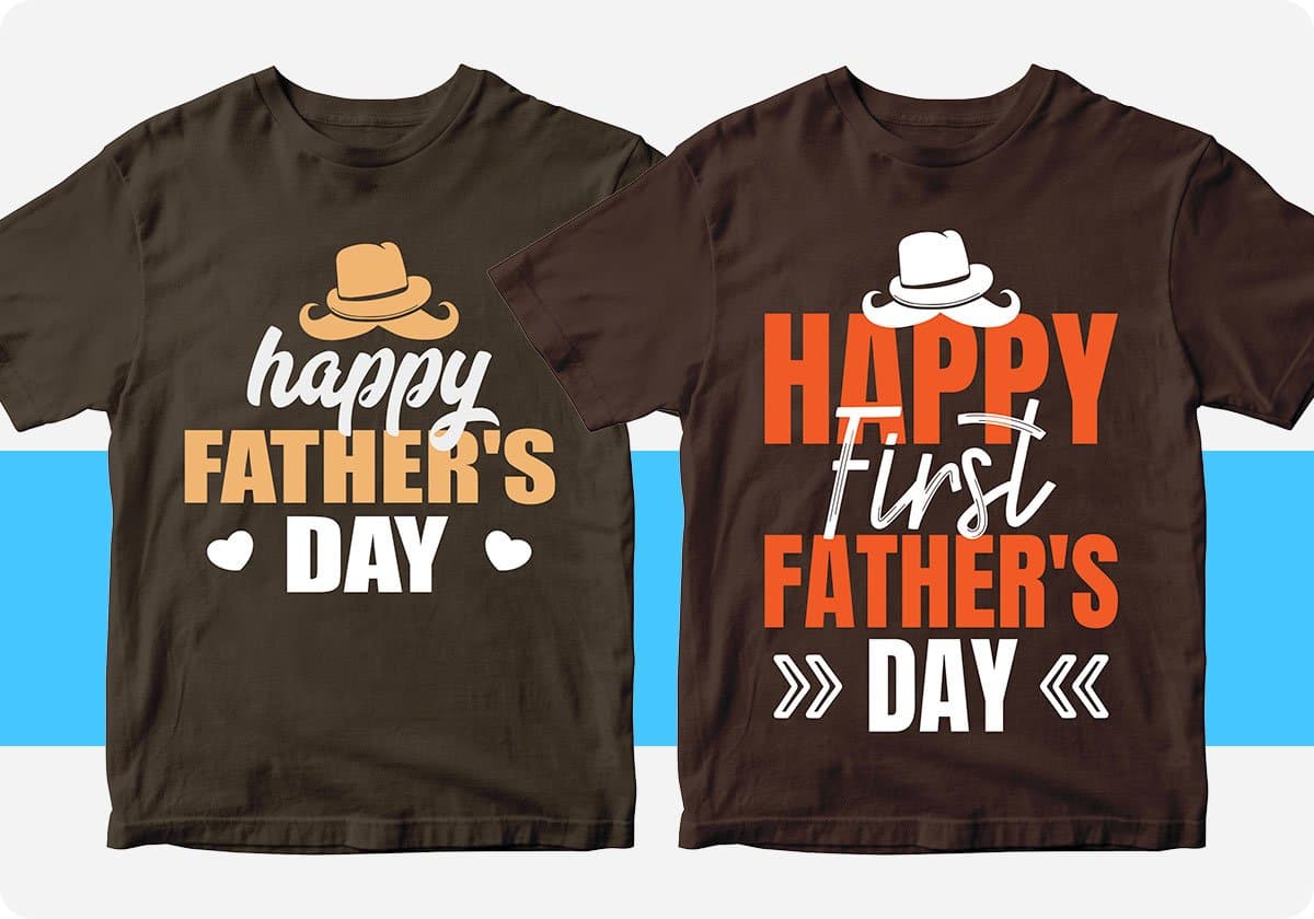 Father's Day 50 Editable T-shirt Designs Bundle Part 1