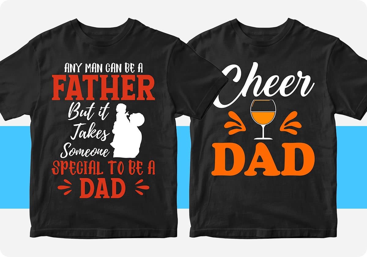 Father's Day 50 Editable T-shirt Designs Bundle Part 1