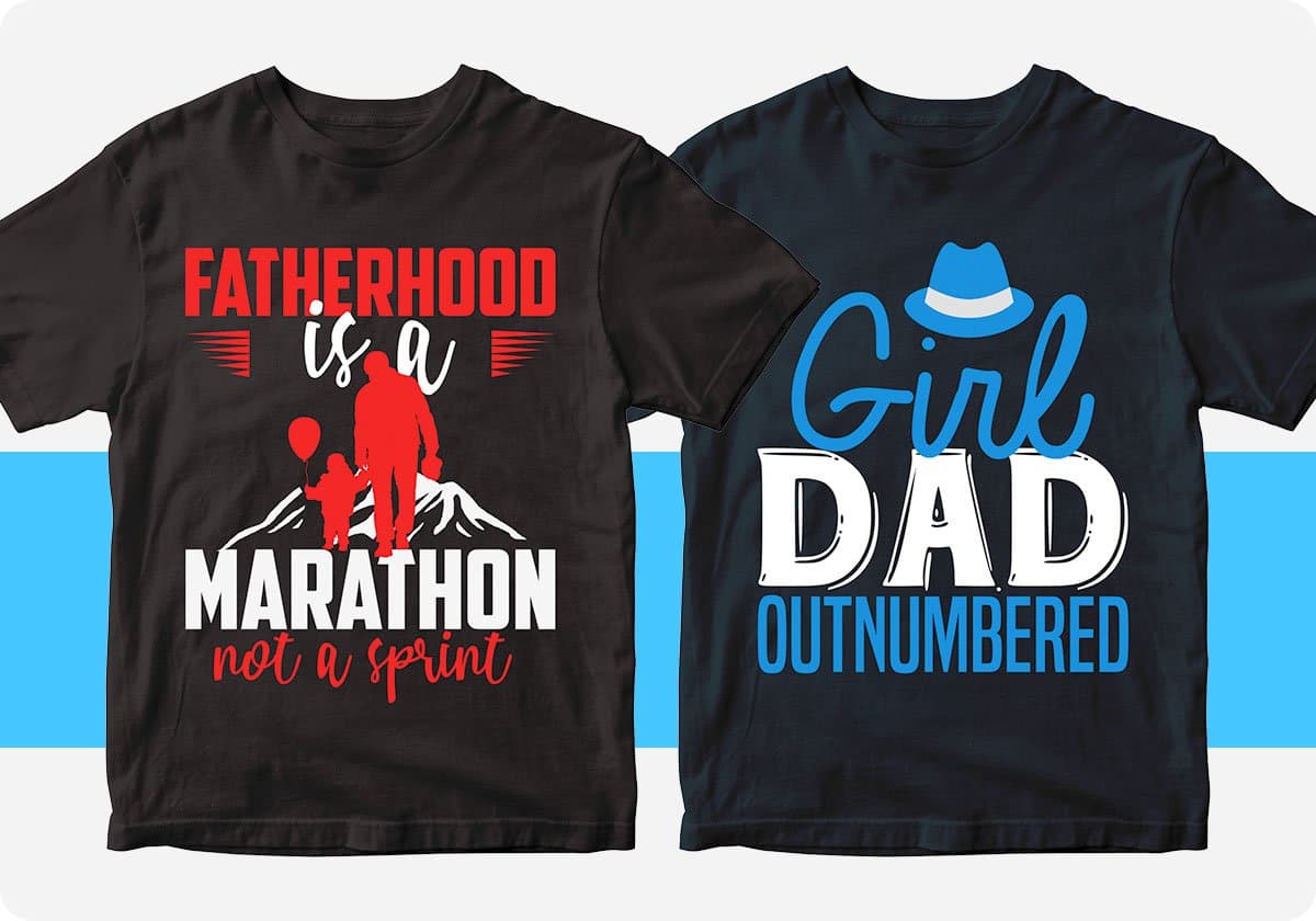 Father's Day 50 Editable T-shirt Designs Bundle Part 1