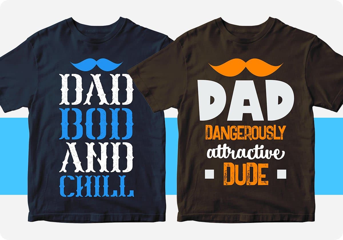 Father's Day 50 Editable T-shirt Designs Bundle Part 1