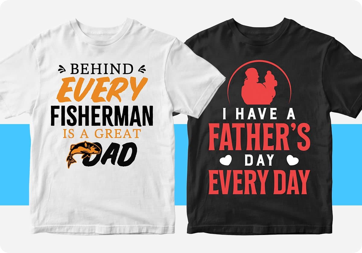 Father's Day 50 Editable T-shirt Designs Bundle Part 1