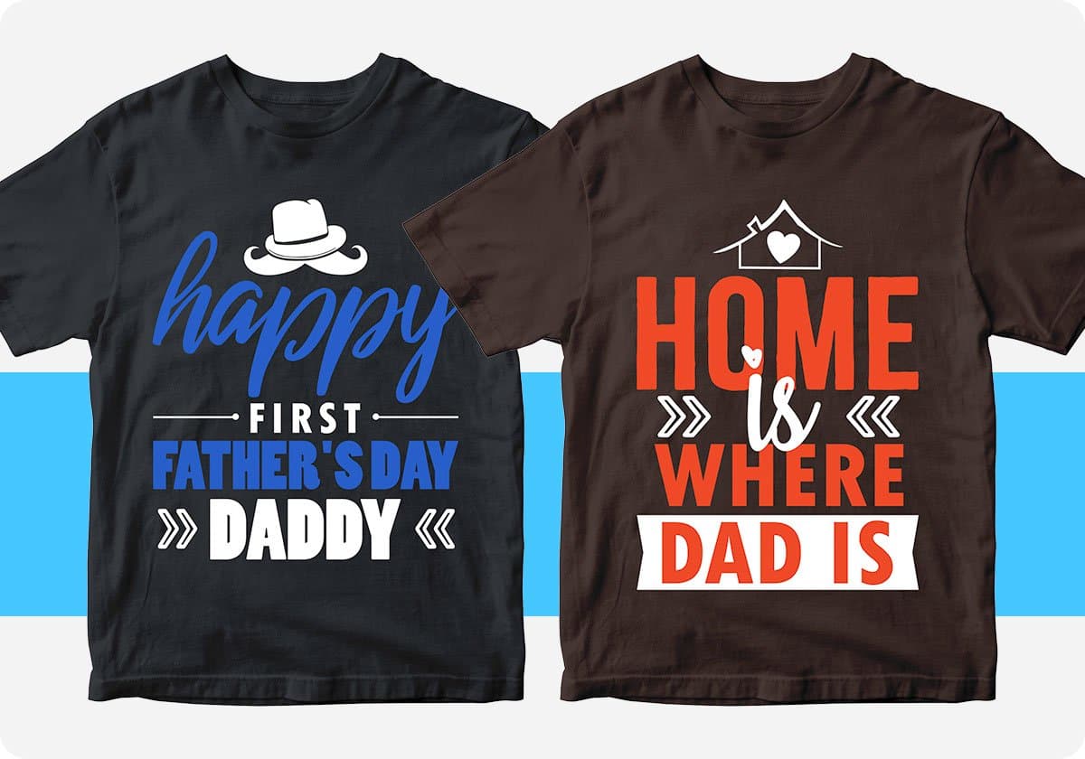 Father's Day 50 Editable T-shirt Designs Bundle Part 1