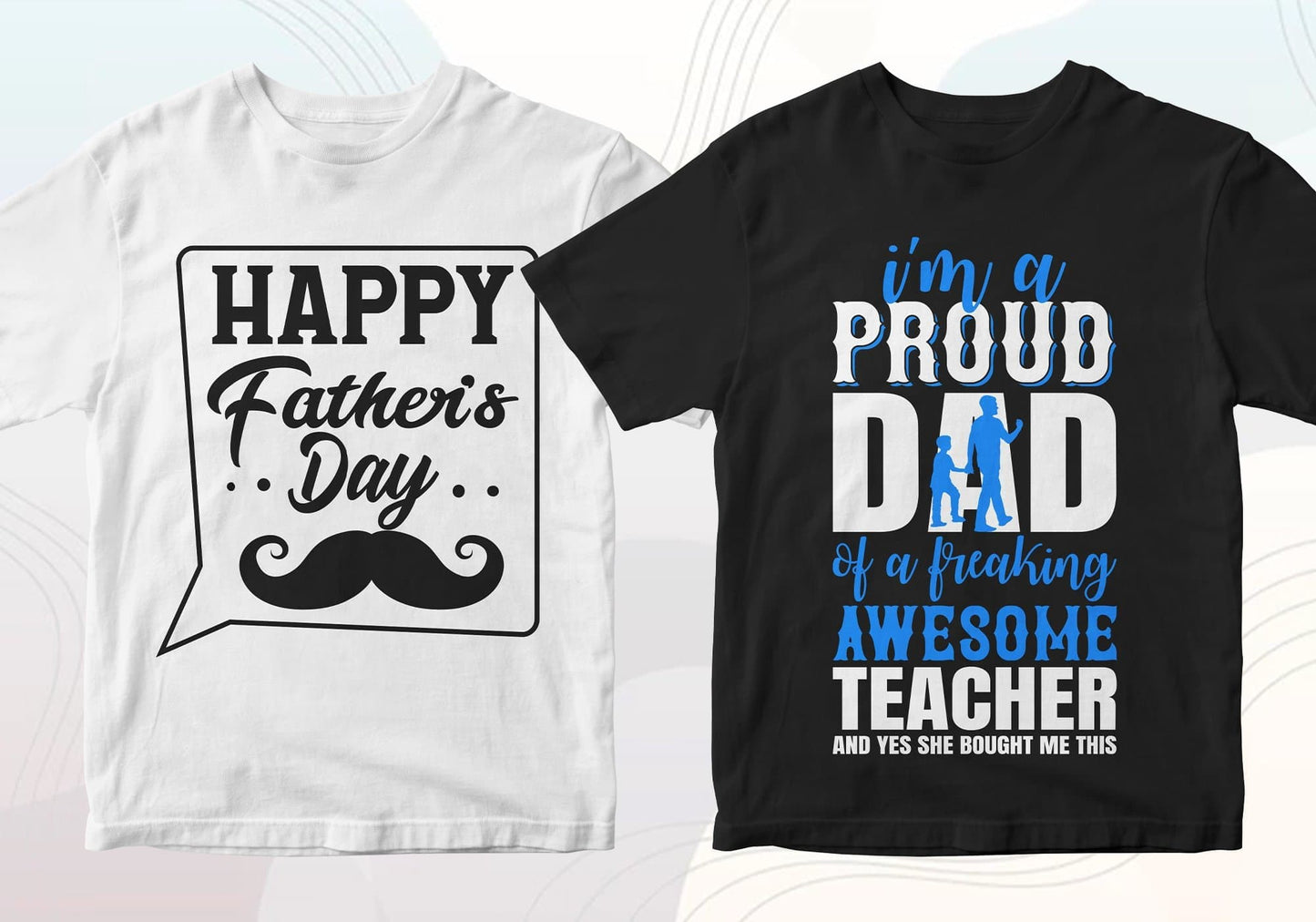 Father's Day 50 Editable T-shirt Designs Bundle Part 2