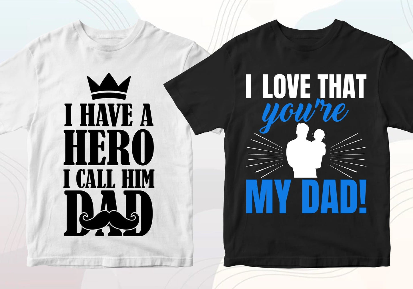 Father's Day 50 Editable T-shirt Designs Bundle Part 2