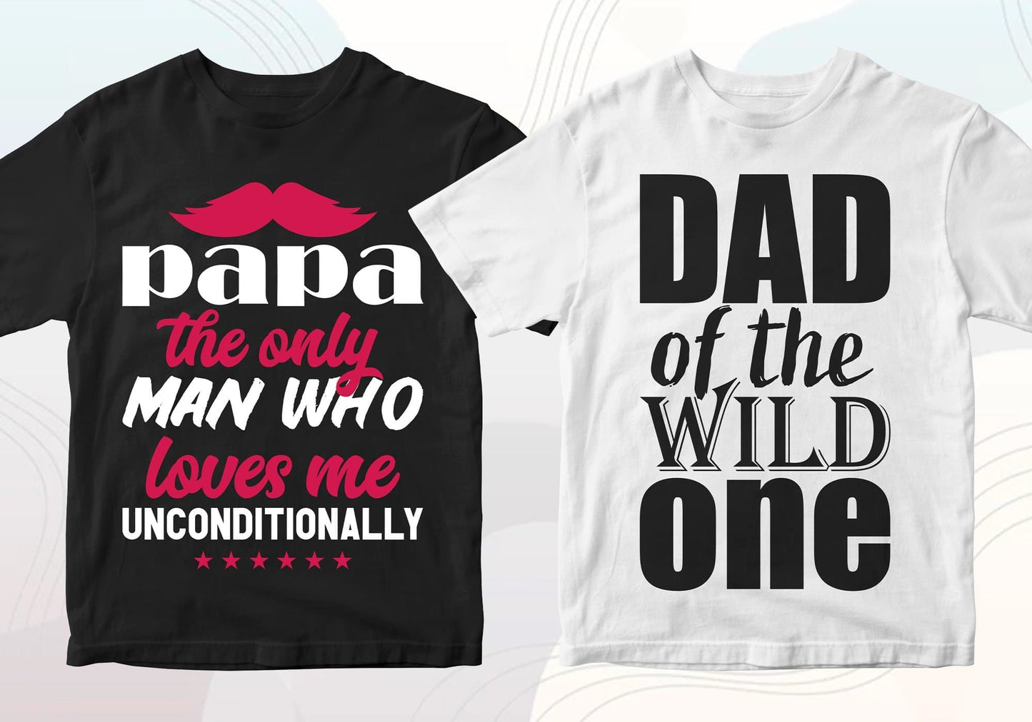 Father's Day 50 Editable T-shirt Designs Bundle Part 2