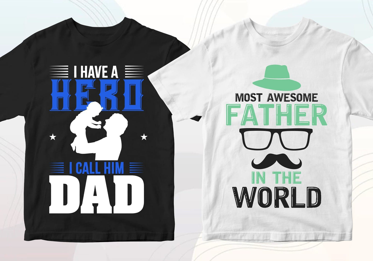 Father's Day 50 Editable T-shirt Designs Bundle Part 2