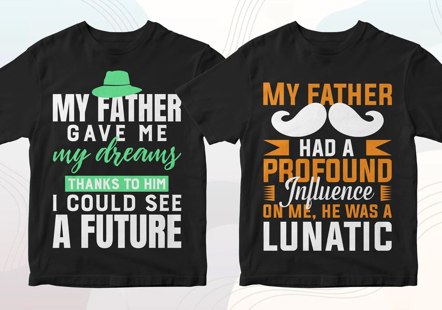 Father's Day 50 Editable T-shirt Designs Bundle Part 2