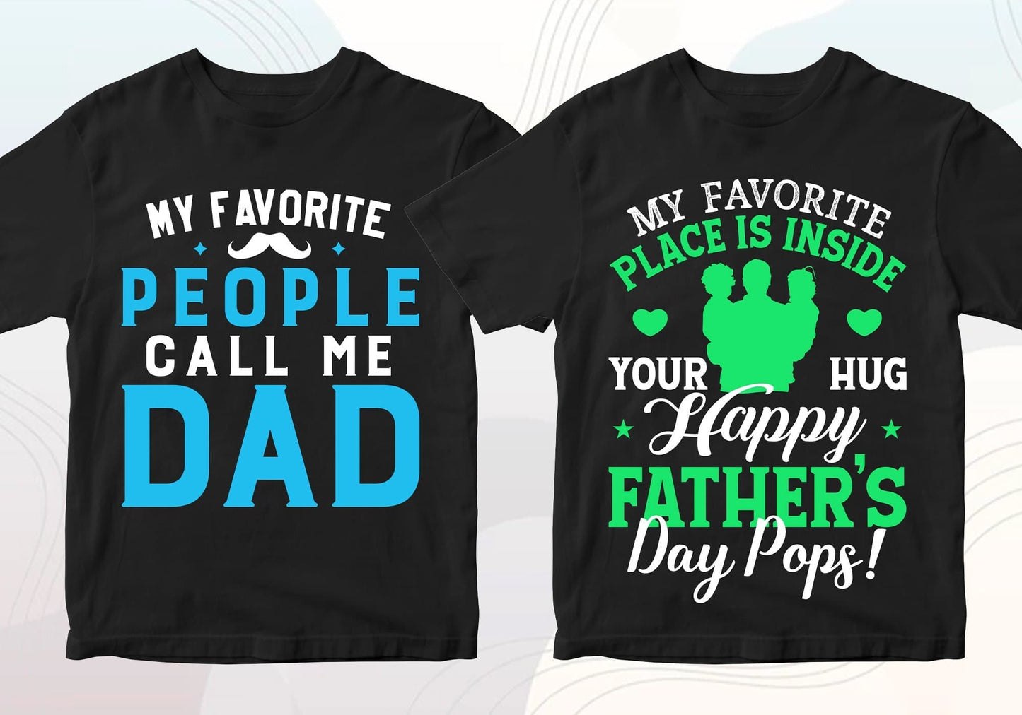 Father's Day 50 Editable T-shirt Designs Bundle Part 2