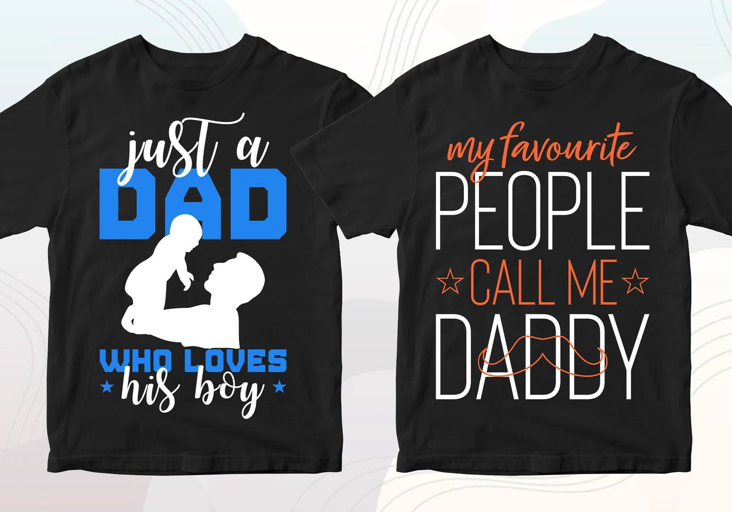 Father's Day 50 Editable T-shirt Designs Bundle Part 2