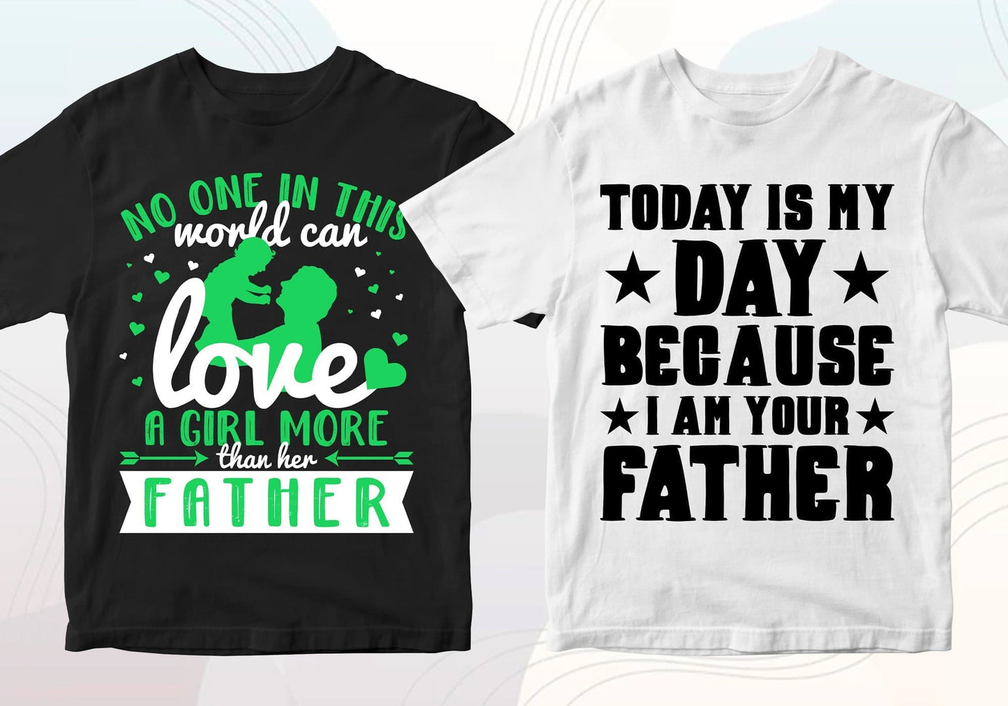 Father's Day 50 Editable T-shirt Designs Bundle Part 2