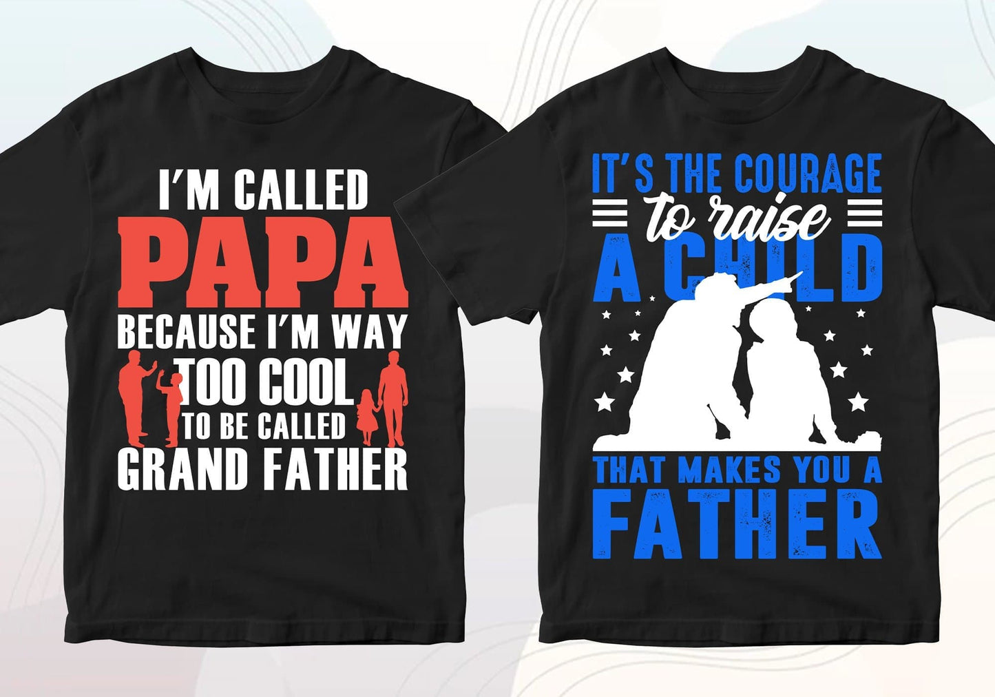 Father's Day 50 Editable T-shirt Designs Bundle Part 2