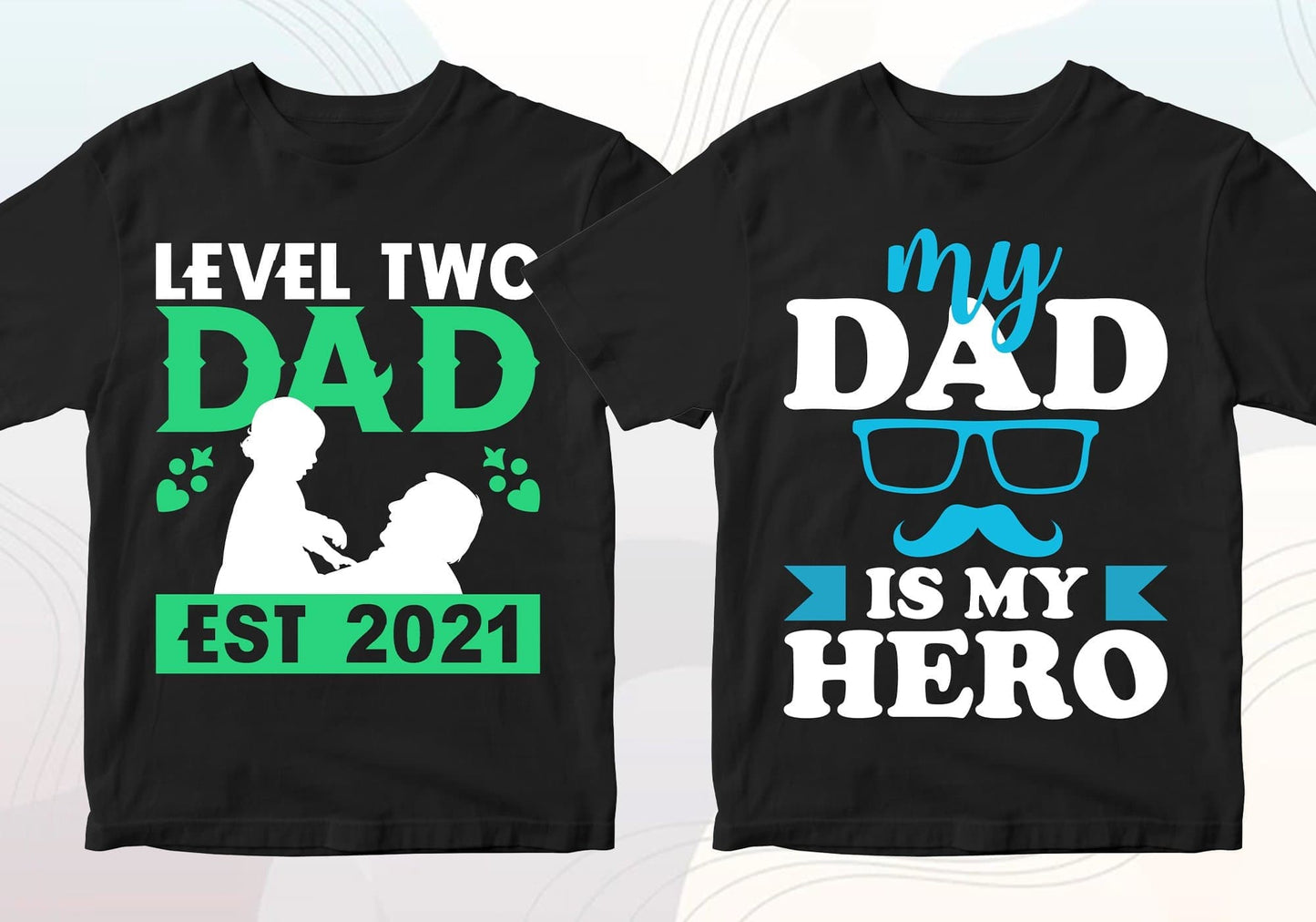 Father's Day 50 Editable T-shirt Designs Bundle Part 2