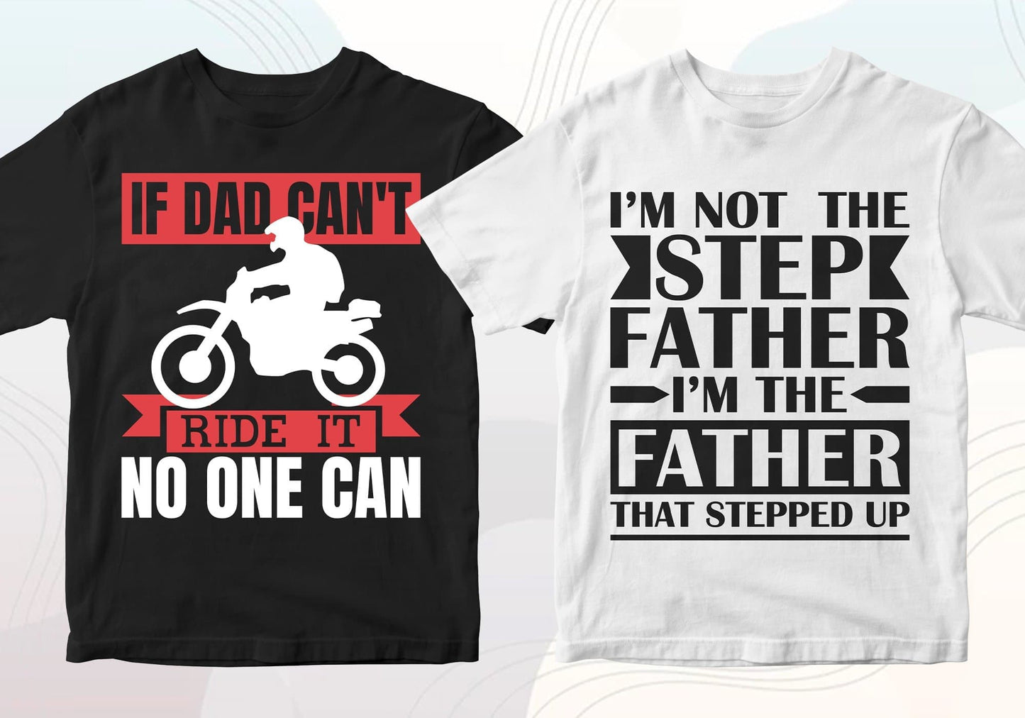 Father's Day 50 Editable T-shirt Designs Bundle Part 2