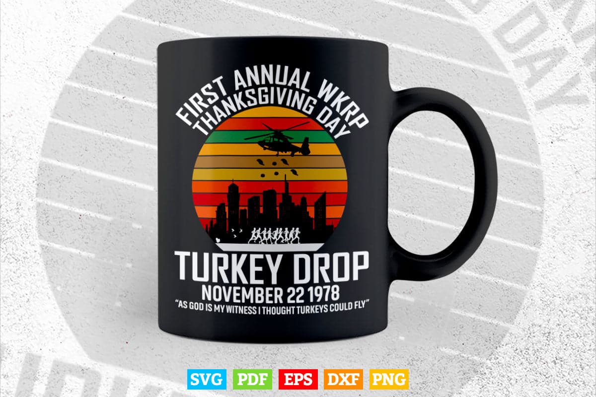 First Annual Thanksgiving Day Turkey Drop 22nd November Svg Png Cut Files.