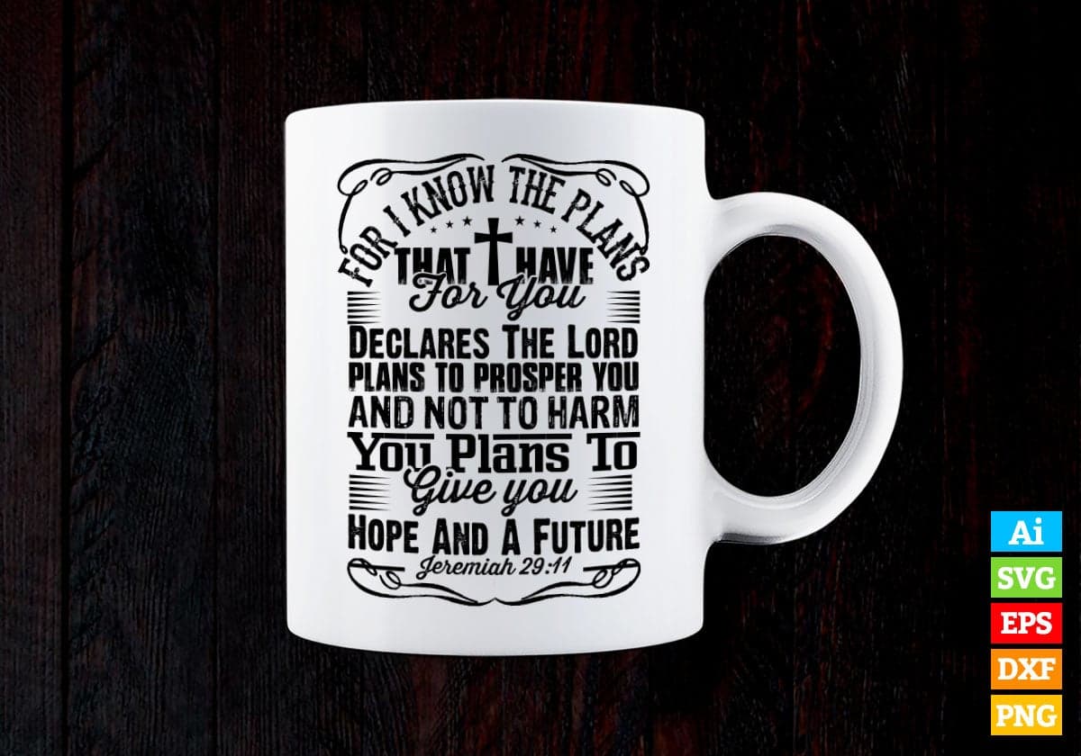 For I know The Plans That Have For You Christmas Vector T-shirt Design in Ai Svg Png Files