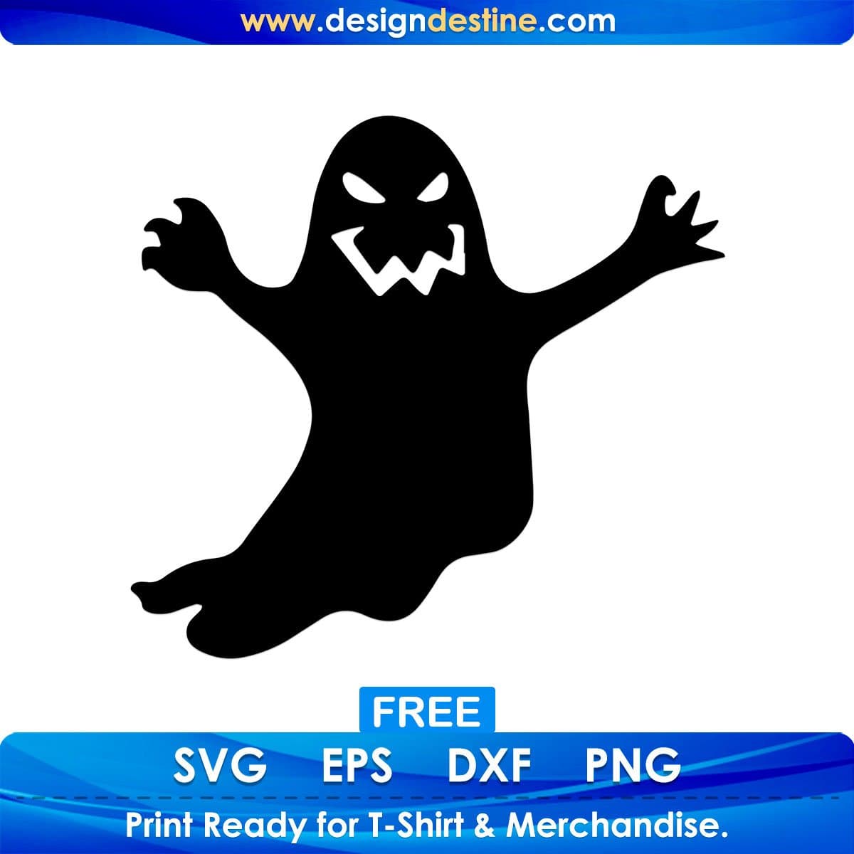 Free Horror Halloween Silhouette Vector T shirt Design In Png Svg Cutting Printable Files