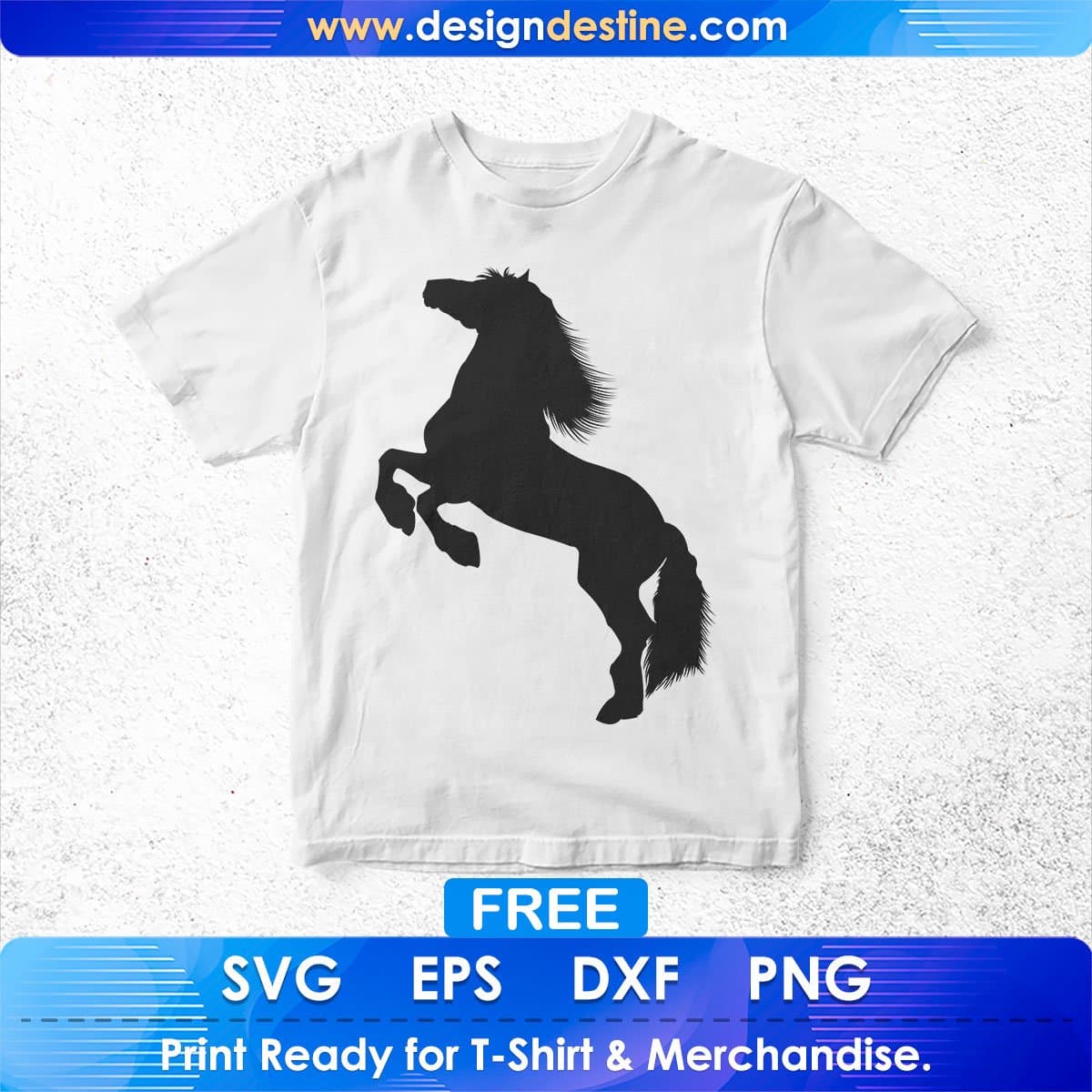 Free Jumping Horse Silhouette Vector T shirt Design In Png Svg Cutting Printable Files