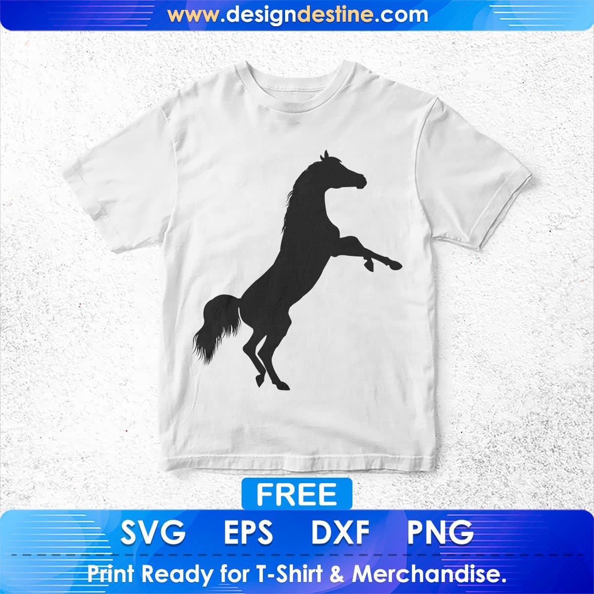 Free Jumping Horse Silhouette Vector T shirt Design In Png Svg Cutting Printable Files