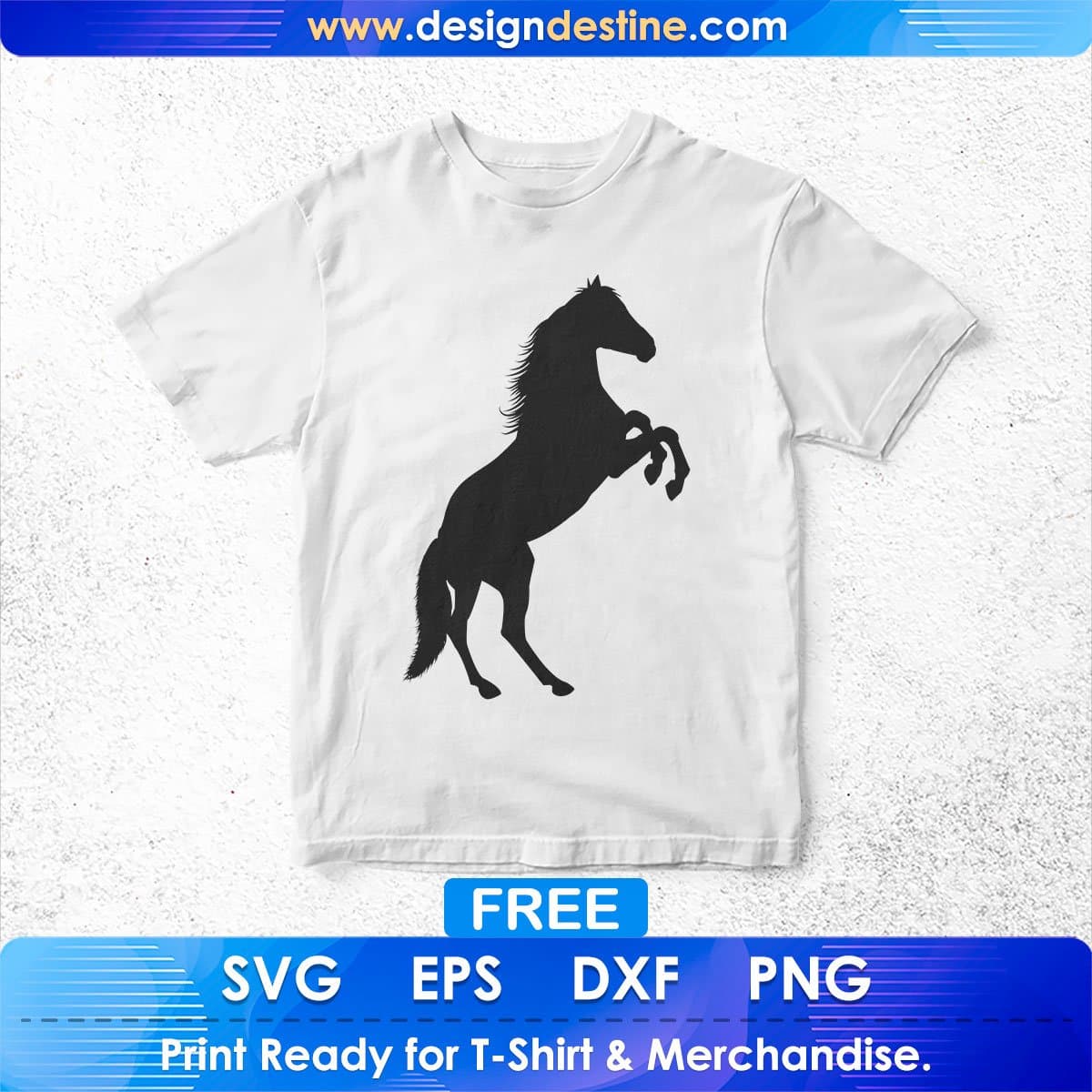 Free Wild Horse Silhouette Vector T shirt Design In Png Svg Cutting Printable Files