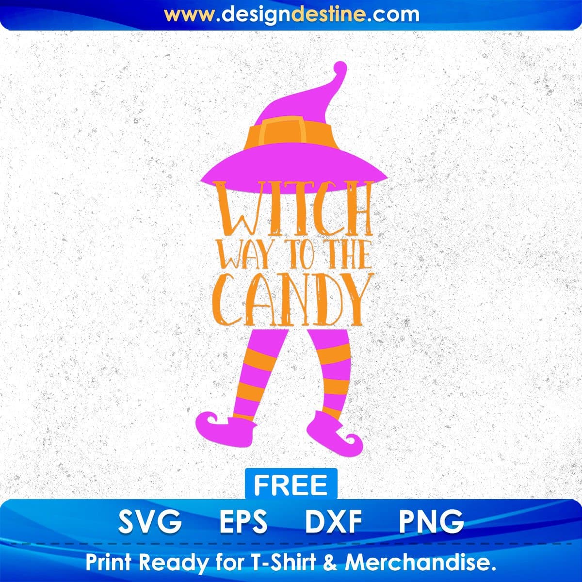 Free Witch Way To The Candy Halloween T shirt Design In Png Svg Cutting Printable Files