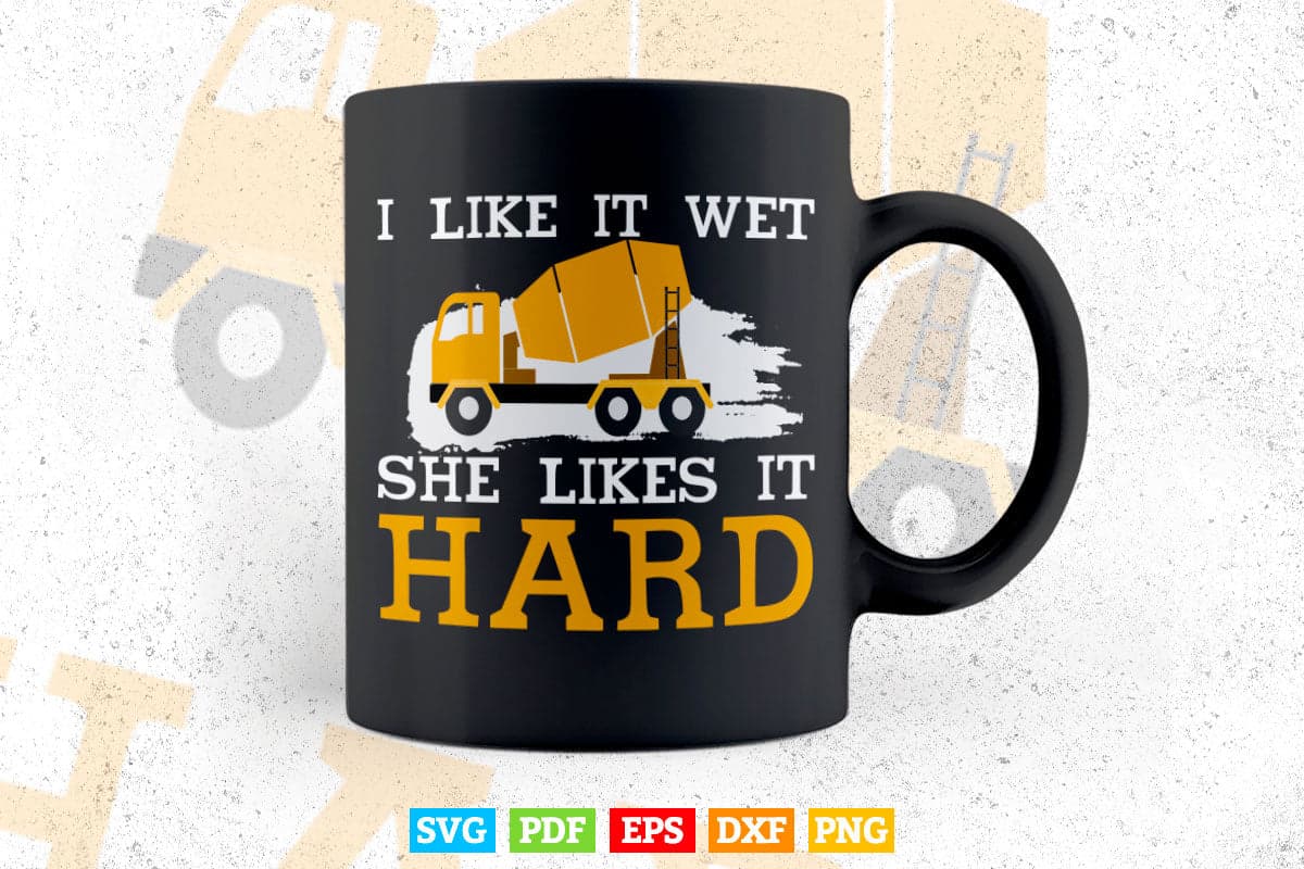 Funny Concrete Mixer Cement Mixer Truck Driver Vector T shirt Design in Png Svg Cut Files