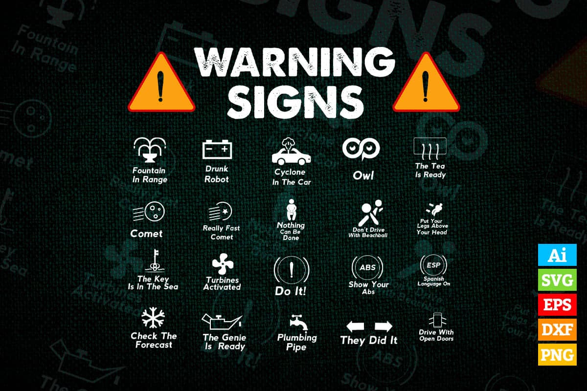 warning signs funny