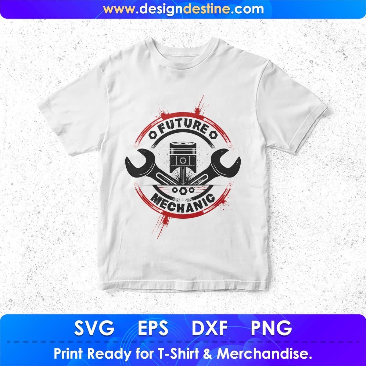 Future Mechanic T shirt Design In Png Svg Cutting Printable Files