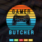 Gamer Gaming Funny Butcher Svg Png Cut Files.