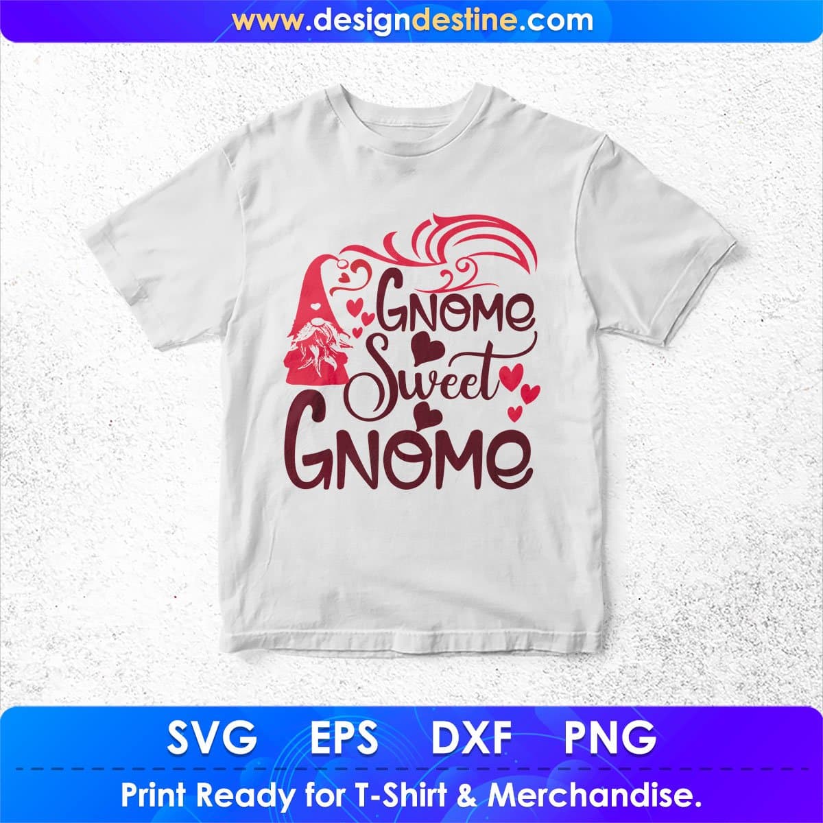 Gnome Sweet Gnome Video Game T shirt Design In Svg Png Cutting Printable Files