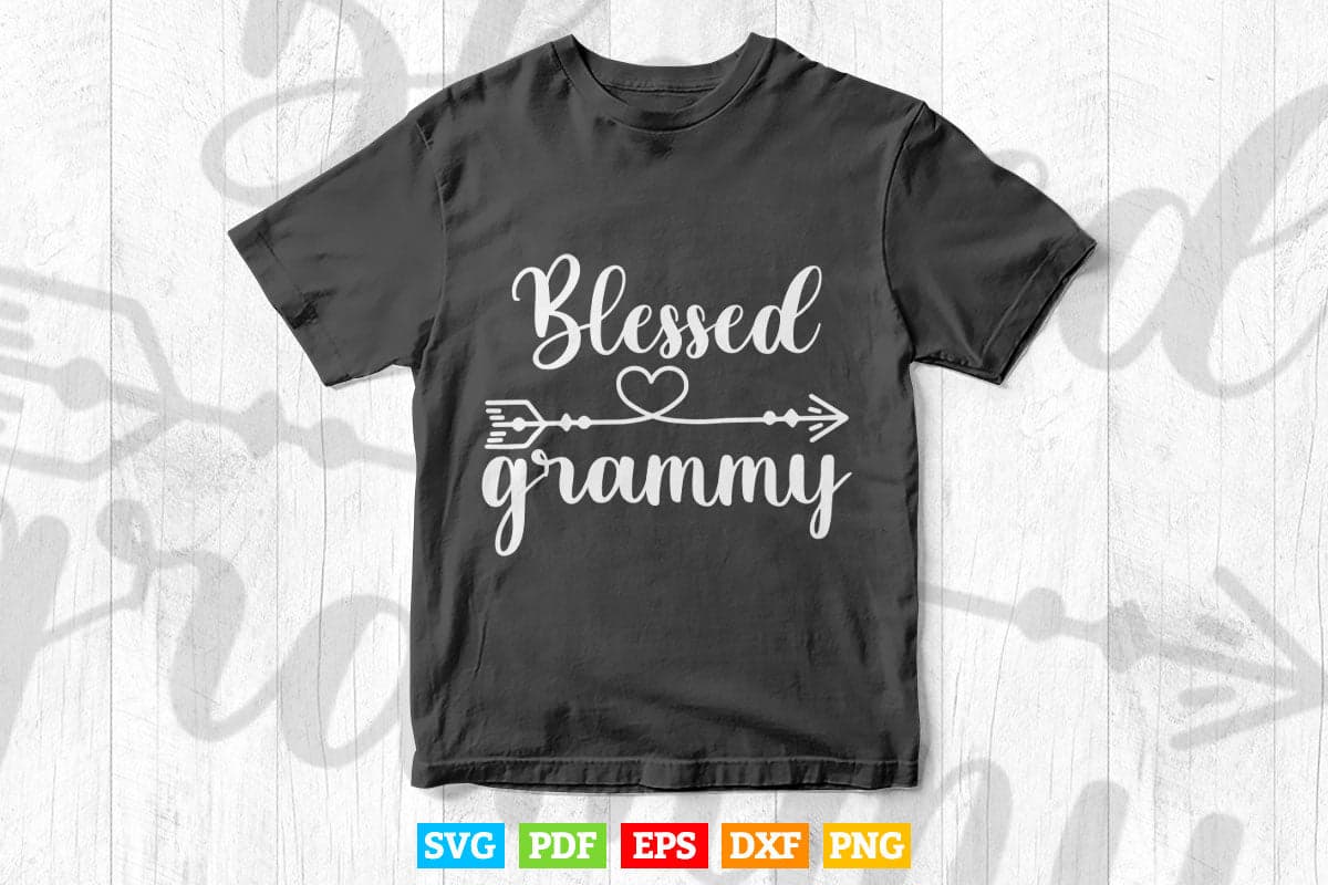 Gold Arrow Blessed Grammy Thanksgiving Svg Png Cut Files
