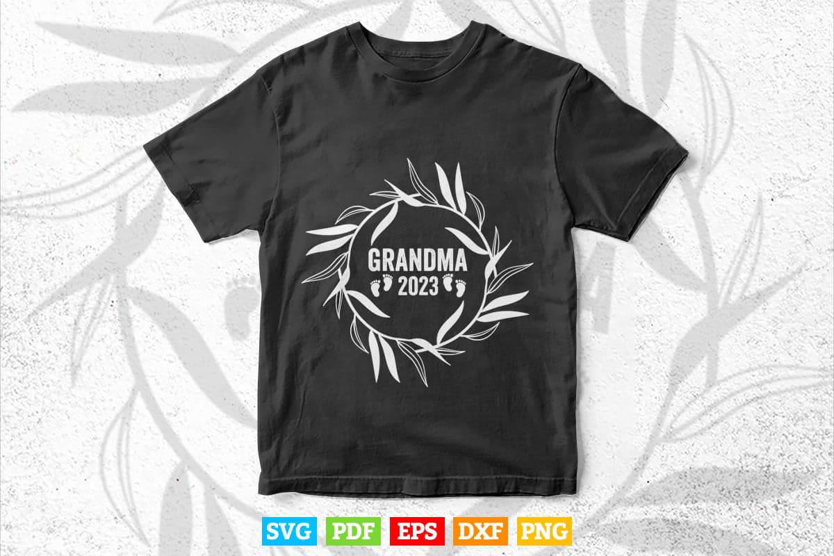 Grandma 2023 Grandmother Svg Png Cut Files.
