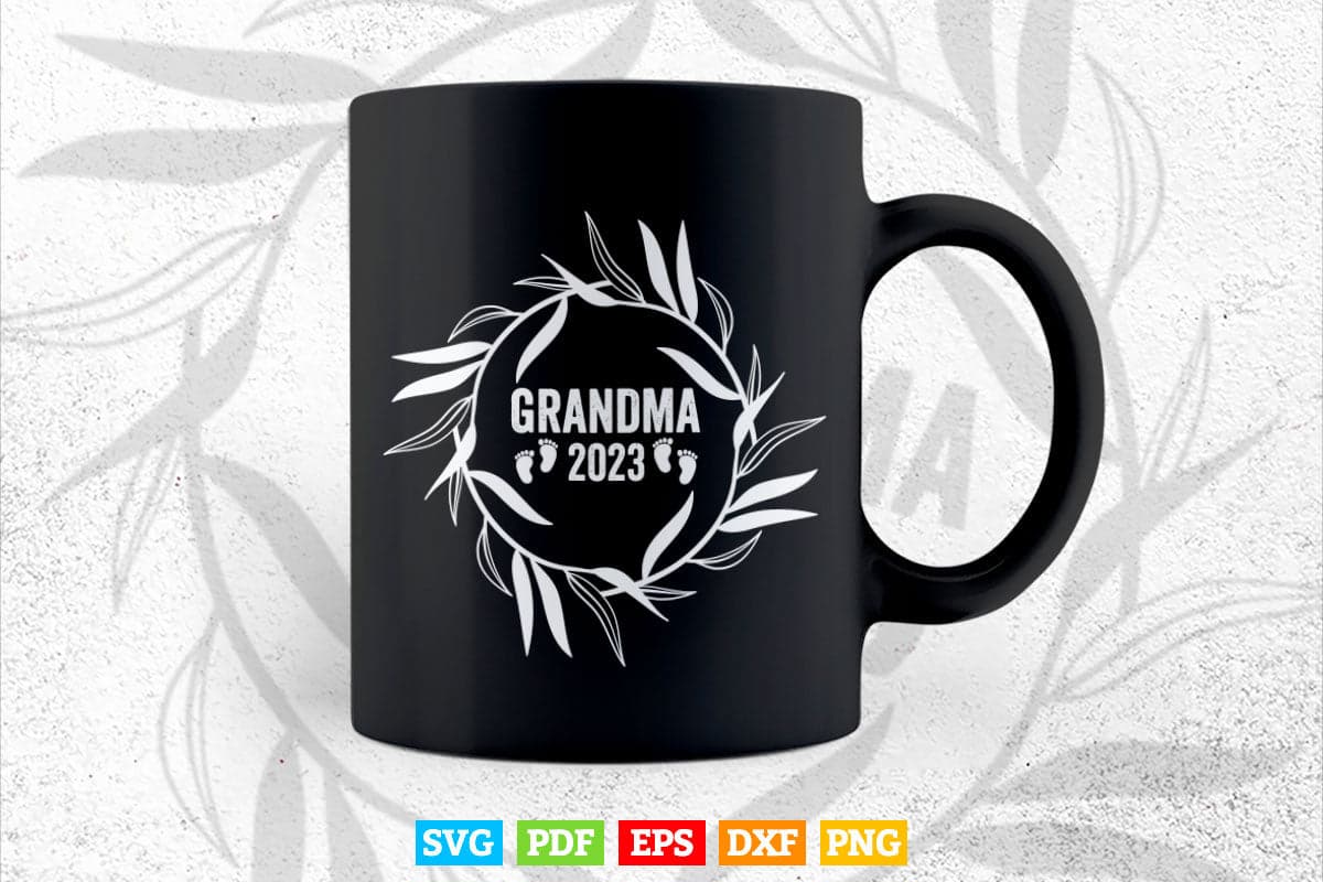 Grandma 2023 Grandmother Svg Png Cut Files.