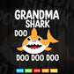 Grandma Shark Doo Doo Svg Png Cut Files.