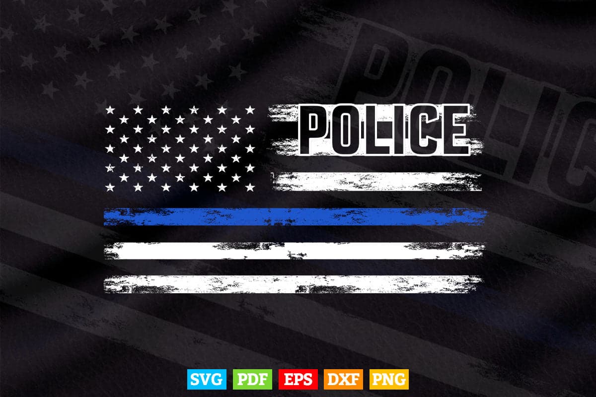 Green Line American Police Blue Line Flag Military Army Svg Cricut Files.