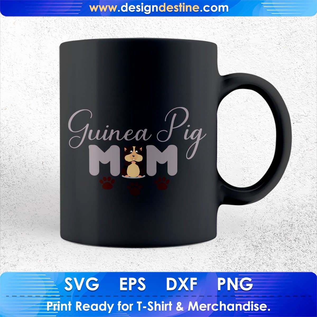 Guinea Pig Mom Mother's Day T shirt Design In Png Svg Cutting Printable Files