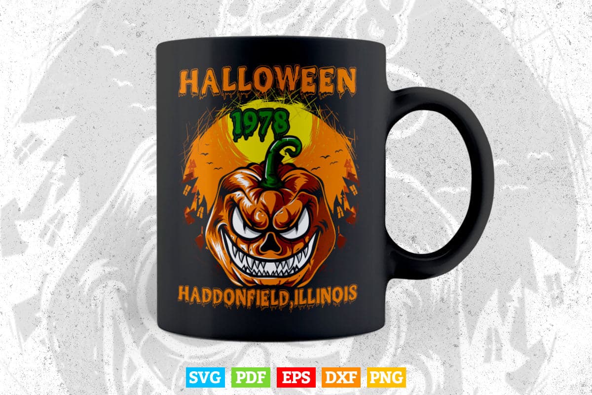 Halloween 1978 Holiday Spooky gift Pumpkin Svg Png Cut Files.