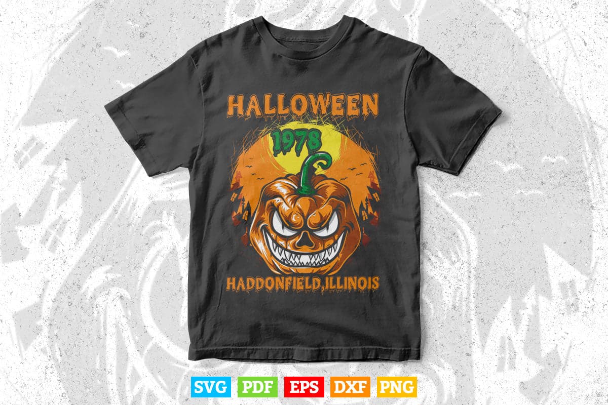 Halloween 1978 Holiday Spooky gift Pumpkin Svg Png Cut Files.
