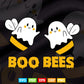 Halloween Boo Bees Ghost Matching Couples Family Funny Svg Png Cut Files.