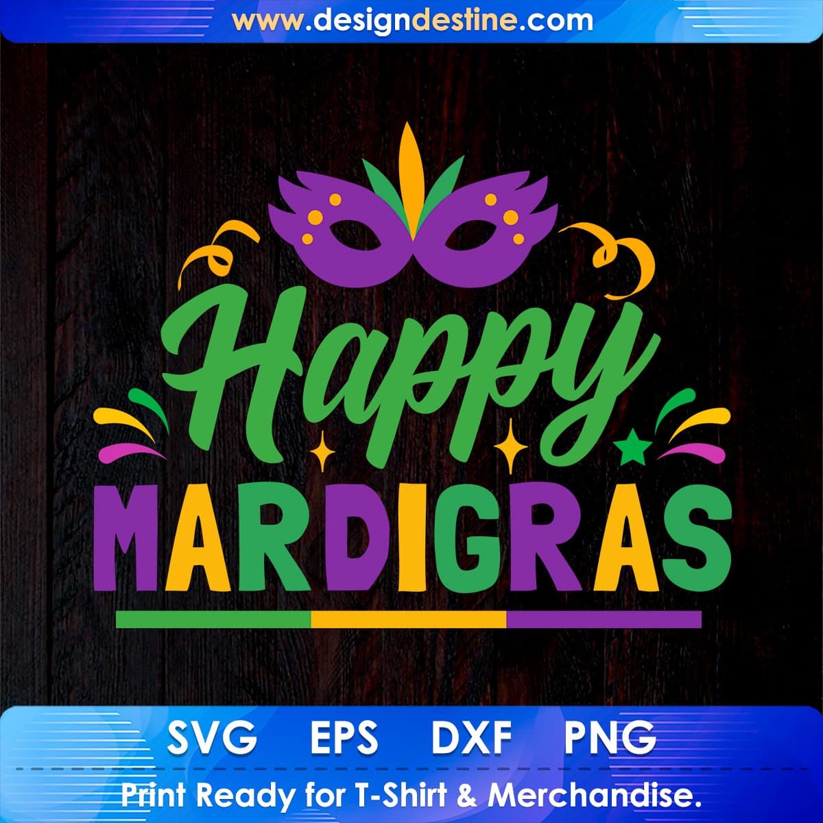 Happy Mardi Gras Editable T shirt Design In Svg Printable Files