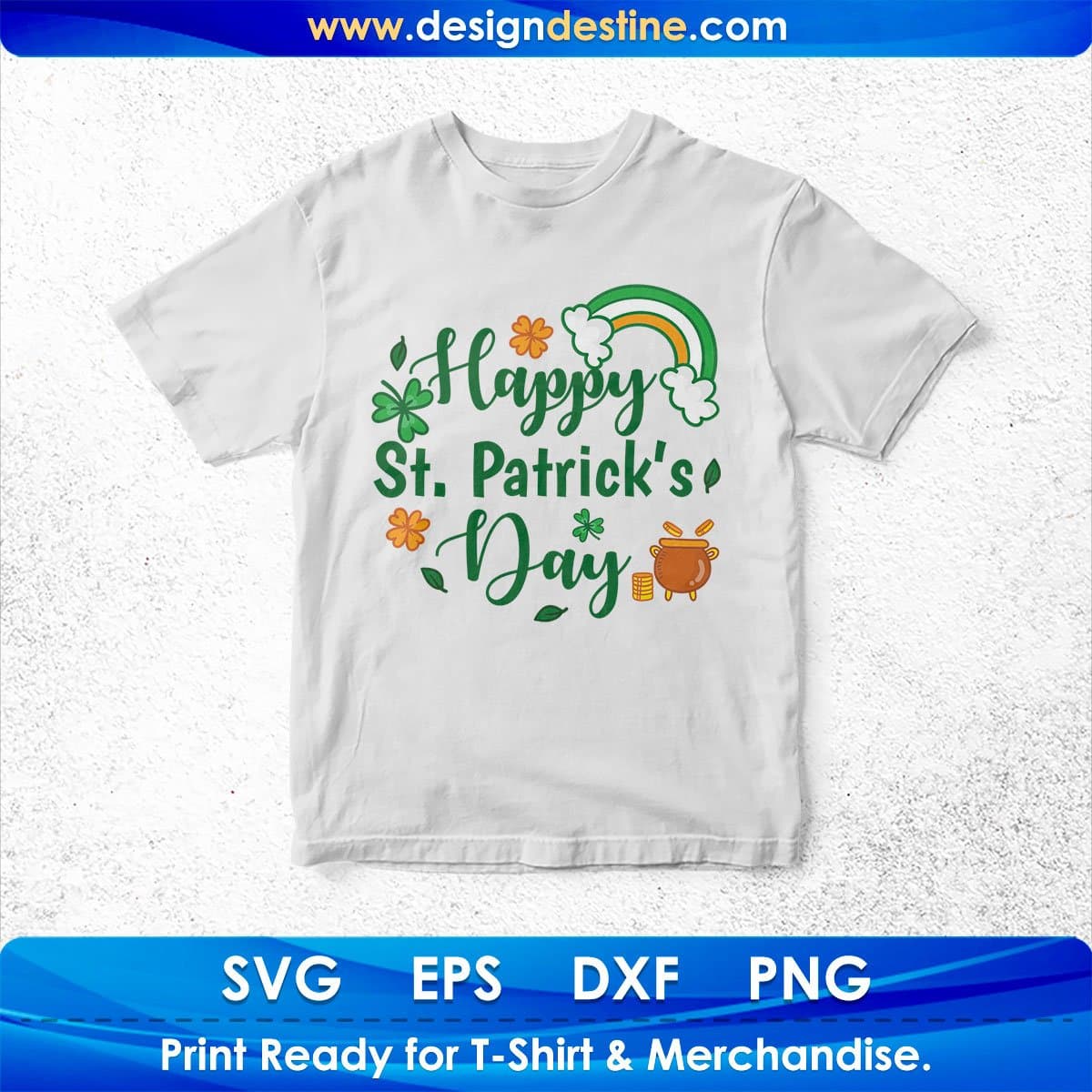 Happy St Patrick’s Day T shirt Design In Svg Png Cutting Printable Files