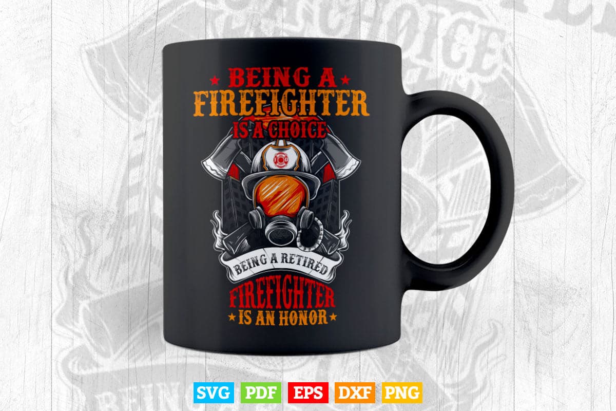 Heroic Fireman Gift Idea Retired Firefighter Life Svg T shirt Design.