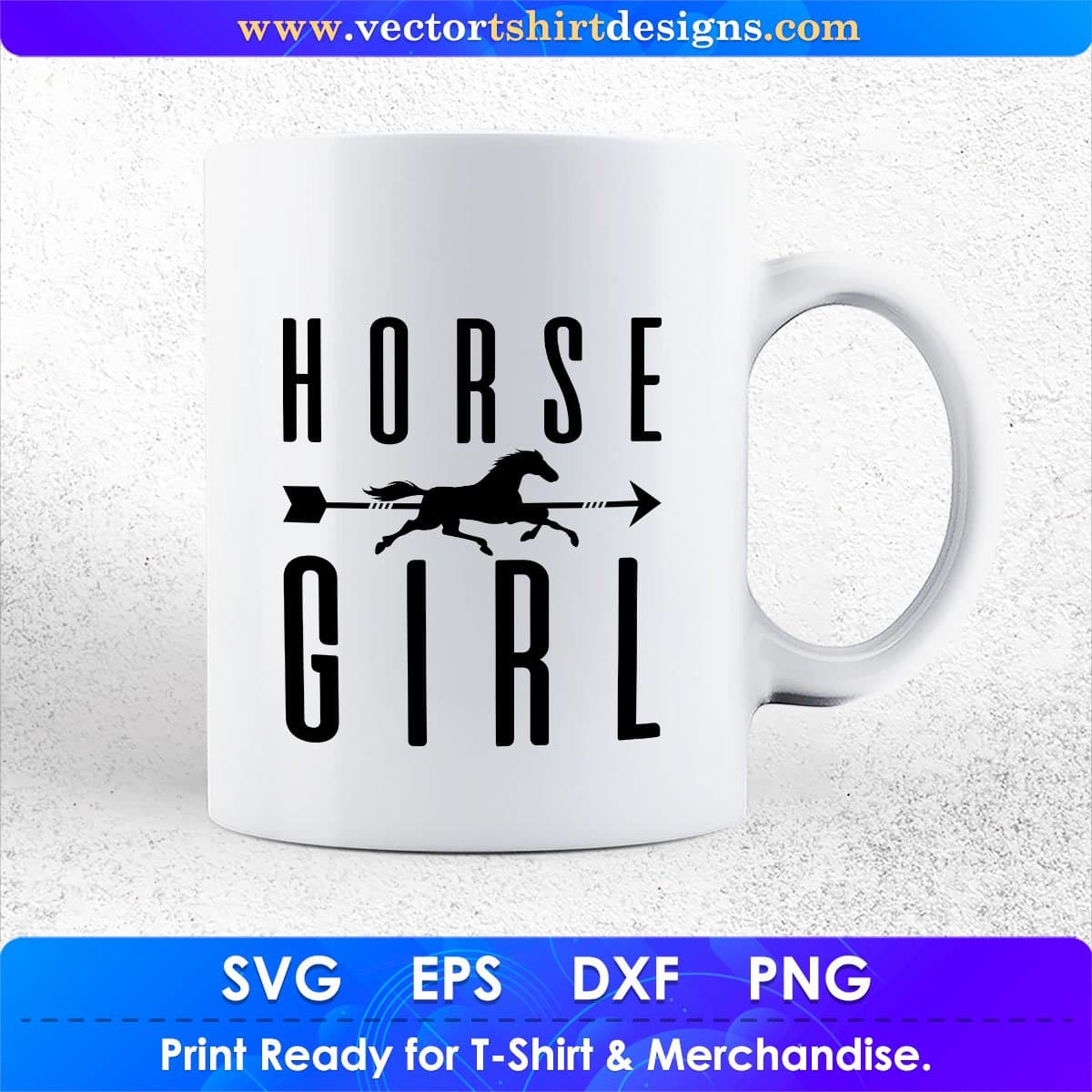 Horse Girl Animal Vector T shirt Design In Svg Png Printable Files
