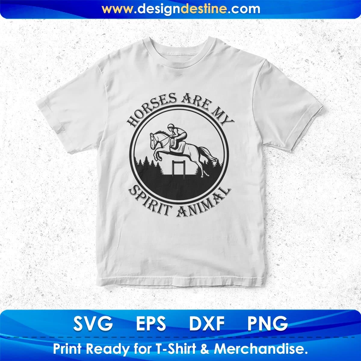 Horses Are My Spirit Animal T shirt Design In Svg Png Cutting Printable Files