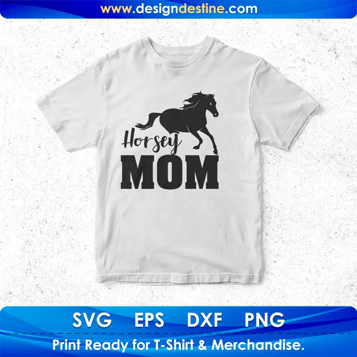 Horsey Mom Animal T shirt Design In Svg Png Cutting Printable Files