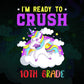 I'm Ready To Crush 10th Grade Back To School Editable Vector T-shirt Designs Svg Files