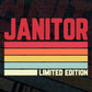 Janitor Limited Edition Editable Vector T-shirt Designs Png Svg Files
