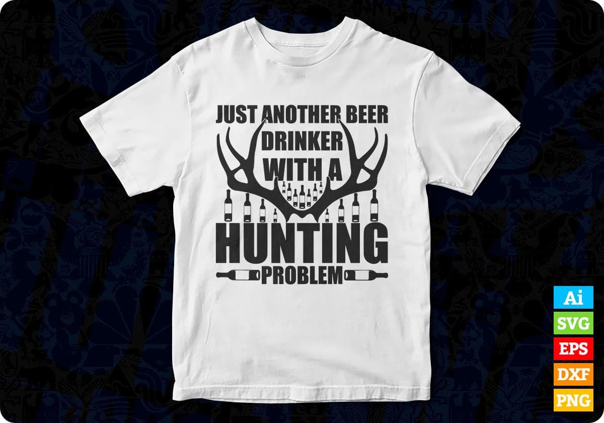 Just Another Beer Drinking With A Hunting Brother T shirt Design In Svg Png Cutting Printable Files
