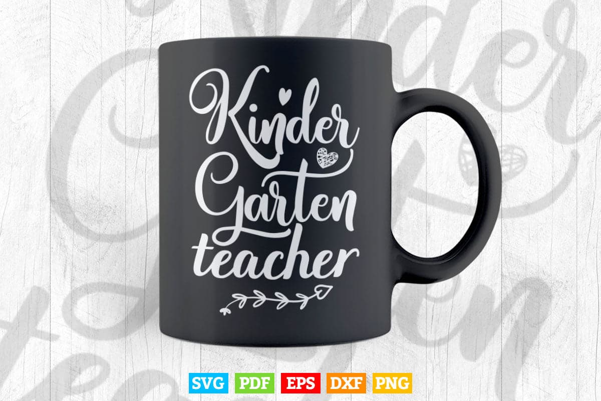 Kindergarten Teacher Preschool Vector T shirt Design Png Svg Cut Files